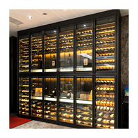 Système de rangement et de présentation de vin personnalisé en acier inoxydable pour hôtels, restaurants, bars et villas