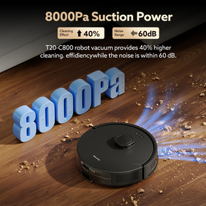 Aspirateur robot automatique rechargeable 3-en-1 intelligent tout-en-un avec aspiration de 2000 Pa et nettoyage des bords - Product Image 3