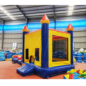 Venta al por mayor casa de rebote inflable de grado comercial con tobogán casas de rebote inflables saltador inflable - Product Image 2