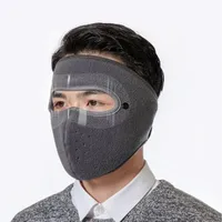 Masque de pêche respirant LUSHAZER pour l'extérieur, 44g, masque coupe-vent d'hiver avec lunettes anti-buée HD, isolation en polaire de haute qualité