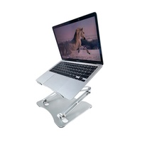 Support pour ordinateur portable SMONAMA en métal à trois niveaux, en alliage d'aluminium, ergonomique, portable, pliable et réglable