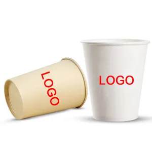 カスタムロゴ使い捨て紙コップ8オンス使い捨て紙コーヒーカップ使い捨て高品質