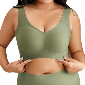 2XL Big Boobs Sujetador <span class=keywords><strong>de</strong></span> apoyo para mujer Soutien-gorge Push up Deep V Neck Bralette Más popular Sujetador <span class=keywords><strong>de</strong></span> <span class=keywords><strong>talla</strong></span> <span class=keywords><strong>grande</strong></span> Sujetadores elegantes para el verano - Product Image 3