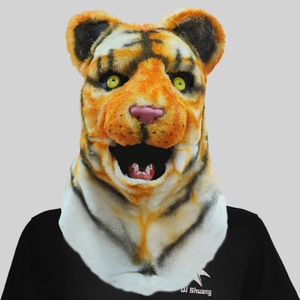 Máscara de Cabeza de Animal con Boca Abierta, Divertida Máscara de Cabeza de Lobo, Perro, Tigre, Gorila, Disfraz para Fiesta de Disfraces, Accesorios de Halloween - Product Image 5