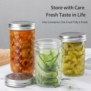 Bocaux de <span class=keywords><strong>conserve</strong></span> <span class=keywords><strong>en</strong></span> verre 100ML 120ML 250ML 300ML 350ML 500ML 650ML, bouche standard, format pint, lot de 12, OEM ODM disponible - Product Image 4