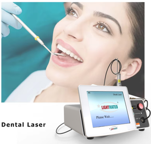 Peralatan gigi portabel profesional-mesin Laser Erbium 980nm 1470nm untuk penghapus plak gigi pemutih gigi Biolaser - Product Image 1