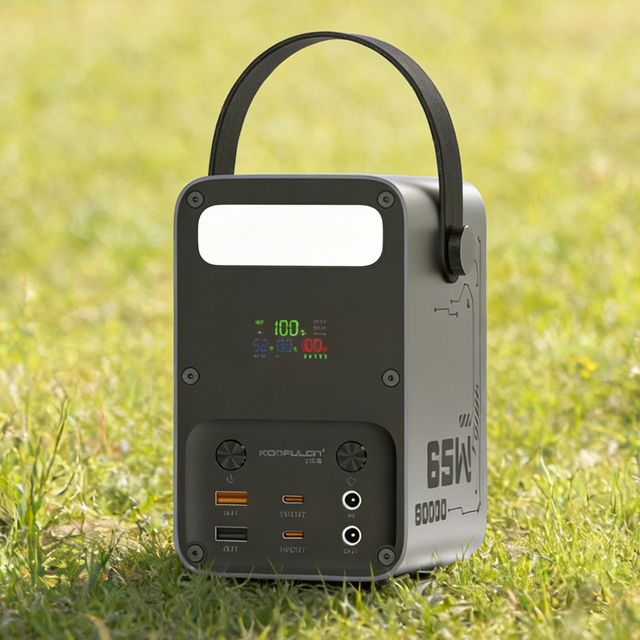 65W 60000mAh Portable Outdoor Power Bank with LED Camping Light, Fast Charging Station for Phones Laptops, Camping Power Supply