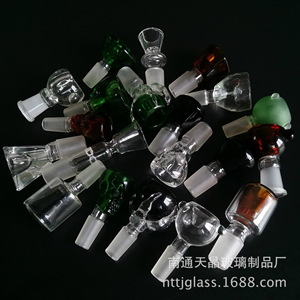 Tianjing Glass Smoking Pipe 14 19mm Colored Bowl Multi Functional <b>Hookah</b> Accessory - Product Image 2