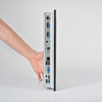 Komputer PC Panel sentuh industri, 12 15 18 21 inci kustom pabrik tertanam Android Linux Window 10 11