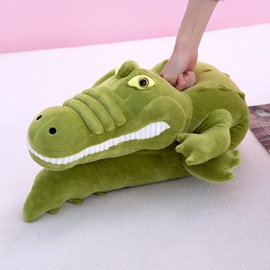 Oreillers en peluche crocodile super doux personnalisés en gros, unisexes, anti-stress pour princesses, commandes en gros disponibles, faible coût - Product Image 4