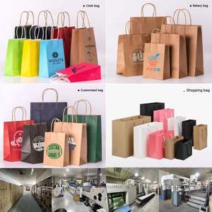 KM Vente en gros de sacs cadeaux personnalisés avec logo, sac de shopping, sac en papier rigide, personnalisé - Product Image 4
