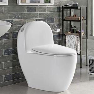 Western Modern Style High Quality Cheap Price Washroom Easy Clean Inodoro Bathroom Ceramic One Piece Siphonic Water <strong>Flash</strong> <strong>Toilet</strong> - Product Image 4