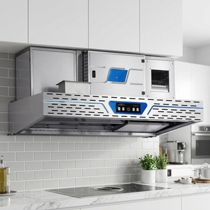 Hotte aspirante intelligente BRP sans <span class=keywords><strong>conduit</strong></span> <span class=keywords><strong>d</strong></span>'<span class=keywords><strong>air</strong></span> avec purificateur électrostatique, certifiée CE, 380V, en acier inoxydable, 1200W, pour la restauration et l'hôtellerie - Product Image 2