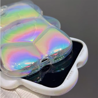 Modèles explosifs 3D laser ours design étui de téléphone portable paillettes étui de téléphone portable exquis en stock