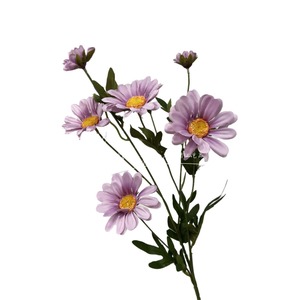 Fleurs artificielles Daisy à 6 têtes en soie, haute simulation, pour mariage, décoration intérieure, fleurs pour vase - Product Image 5