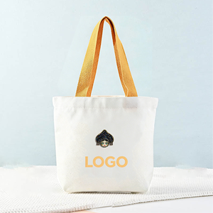 Sac fourre-tout en toile de luxe, simple et personnalisé, orange, avec impression personnalisée de poupées <span class=keywords><strong>Matriochka</strong></span> mignonnes - Product Image 1