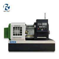 Torno CNC Horizontal Automático de Alta Precisión CK6140, Centro de Torneado de Bancada Plana con 400 mm de Recorrido sobre la Bancada para Piezas de Metalurgia