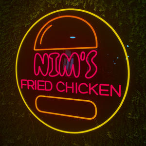 Luz de neón led flexible para restaurante, señ<span class=keywords><strong>al</strong></span> de neón con logotipo de tienda creativa, pizza, perro caliente, hamburguesa - Product Image 2