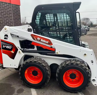 Qualitätsgarantie, Top-Zustand, Standard-Kompaktlader mit kompletter Arbeitsausstattung, Bobcat S450 für den grenzüberschreitenden Exporthandel