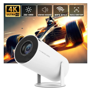 Magcubic HY300pro Nuevo Mini proyector portátil con Android 11 4K Soporte 300ANSI <span class=keywords><strong>WIFI</strong></span> 6 BT 5,4 Proyector giratorio ligero - Product Image 4