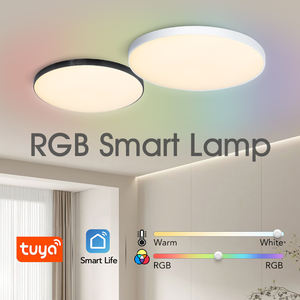 TUYA Smart Life 24W Plafonniers LED intelligents pour chambre et salon Design moderne avec télécommande <span class=keywords><strong>Alexa</strong></span> Google Voice APP - Product Image 2