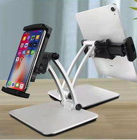 Diskon Besar dudukan Tablet logam dapat diatur dengan 360 Putar dan dapat disesuaikan untuk pemegang ponsel anti-selip portabel untuk penggunaan di meja