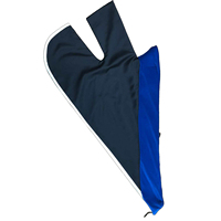 Passepoil doré personnalisé Capuche de doctorat de luxe PHD Combinaisons bleu foncé/marron/or