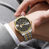 Montre à quartz pour homme W078, boîtier en alliage, bracelet en alliage, style business décontracté, vente en gros