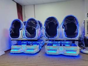 Indoor Amusement Park 9D VR Roller Coaster <b>Shooting</b> Cinema Game Metal VR Egg Chair Arcade Machine 2 Seats Motion Chair - Product Image 5