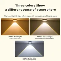 Lampe de nuit à détecteur de mouvement LED, sans fil, pour armoire, éclairage à intensité variable, rechargeable par USB, pour cuisine, couloir, chambre, placard, moderne