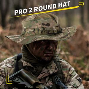 Chapeau tactique SINAIRSOFT PRO de deuxième génération, camouflage, bord arrondi, été, camping en plein air, pêche, protection solaire - Product Image 6