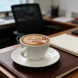 จานรองแก้วกาแฟลาเต้อาร์ต รุ่นพลาสติก ลายหัวใจ เป็นมิตรกับสิ่งแวดล้อม สำหรับจัดแสดงในร้านกาแฟ ถ่ายภาพอาหาร ใช้ในครัว - Product Image 5