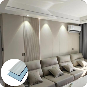 Paneles de Pared de Placa de Cristal de Carbono de Bambú, Tablero de Carbón, Chapa de Madera de PVC, Tablero de Espuma WPC para Espacios Comerciales y Residenciales - Product Image 1