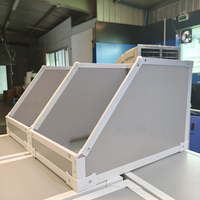 Conteneur industriel écologique à façade inclinée, type tote, avec panneaux creux en PP, pour stockage en entrepôt, boîte de séparation pour étagère médicale