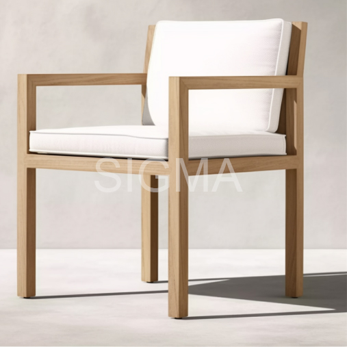 New Arrival Modern Weathered hotel patio outdoor furniture restaurant garden furniture armchair dinning chair