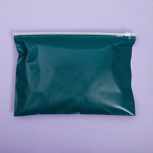 Sacs en plastique transparent givré avec fermeture éclair, personnalisables avec logo, pour vêtements, t-shirts, emballage refermable - Product Image 6