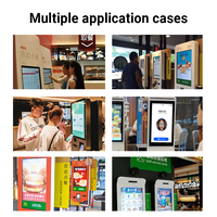 Kiosque en libre-service de 21,5 pouces avec écran tactile 10 points, compatible Windows et Android, pour supermarchés, restaurants, solutions de paiement pour la vente au détail