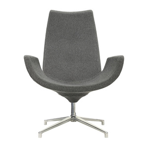 <span class=keywords><strong>Sillón</strong></span> Ergonómico Moderno Tapizado en Tela con Base Giratoria <span class=keywords><strong>y</strong></span> Respaldo Alto para Oficina en Casa - Product Image 4