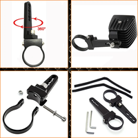 0.75 "/1"/1.25 "support de montage de barre lumineuse tout-terrain Mini Kit de pince de barre de roulement pince Tube rouleau Cage pinces montage pour Atv Utv