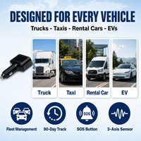 Keson KS201 Chargeur de voiture 4G Traceur GPS Plug and Play Global 16 Bandes LTE Antenne intégrée SOS GPS Beidou CE Vente en gros OEM