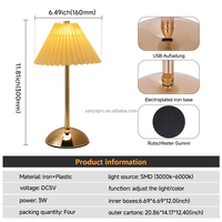 Lampe de table Senya-pro simple sans fil à LED moderne, style décoratif, base en métal doré, salon, chambre à coucher, chevet, tissu blanc