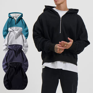 Kingsen – Sweat à capuche décontracté ample en molleton d'hiver avec fermeture éclair quart de tour, impression numérique, écologique, haute qualité, style hip-hop - Product Image 1