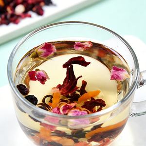 Thé en vrac de qualité supérieure saveur cerise et rose, mélange de fruits, en sachet/boîte/emballage en vrac, directement de l'usine - Product Image 4