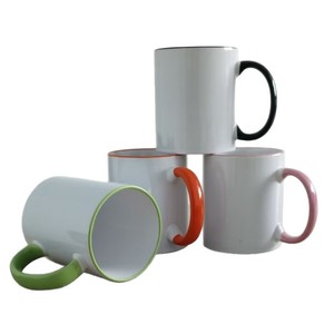 แก้วเซรามิค Loyalty ขอบและหูจับสีสันสดใส พิมพ์ลายด้วยความร้อน สำหรับแจกเป็นของขวัญ - Product Image 3