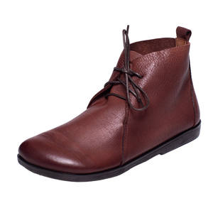 Bottines à lacets en cuir véritable de style ethnique pour l'automne, bottes de marche confortables pour femmes, expédition en 24h - Product Image 5