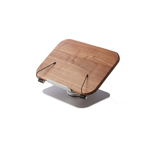 Adjustable Solid Wood Book Stand <strong>Custom</strong> Natural Wooden Book Holder Folding <strong>Metal</strong> <strong>Bookshelf</strong> Tablet Computer <strong>Bracket</strong> Display Rack - Product Image 5