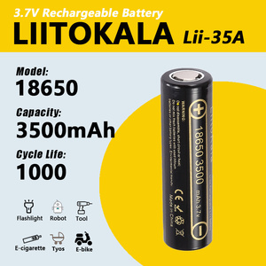 LiitoKala Lii-35A <span class=keywords><strong>18650</strong></span> 3500mAh 3.7V Li-Ion Ricaricabile Batteria 30A Batteria Al <span class=keywords><strong>Litio</strong></span> Ad Alta di Scarico Per Flashinglight - Product Image 2