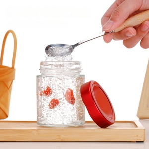 Frascos de vidrio de miel para almacenamiento de alimentos de 75ml a 380ml con tapa de rosca de metal para almacenamiento de Nido de Pájaro de almeja de goma de flor - Product Image 3