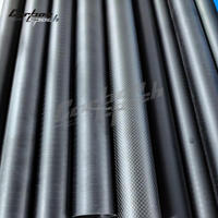Tube en fibre de carbone 3K sergé haute résistance et haut module, noir, rouge, argent au choix, longueur standard 500 mm, entièrement personnalisable