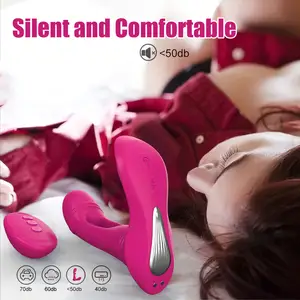 2in1 Remote Control Wearable Vibrators For Women With Licking Tongue Invisible G Spot Strap On Dildo Sex Toys For Woman Adult%